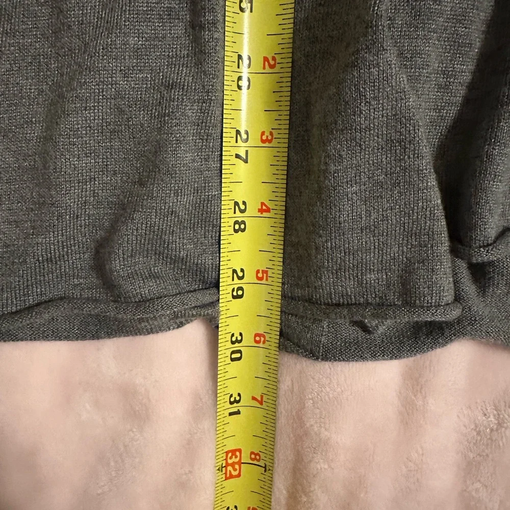 Apt 9 Gray with Black Accented Long Sleeves Open Front Cardigan, Womens Size XL - Picture 8 of 9